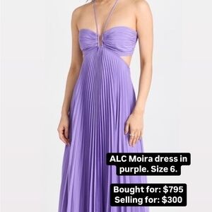 A.L.C. Women's Purple Moira Dress